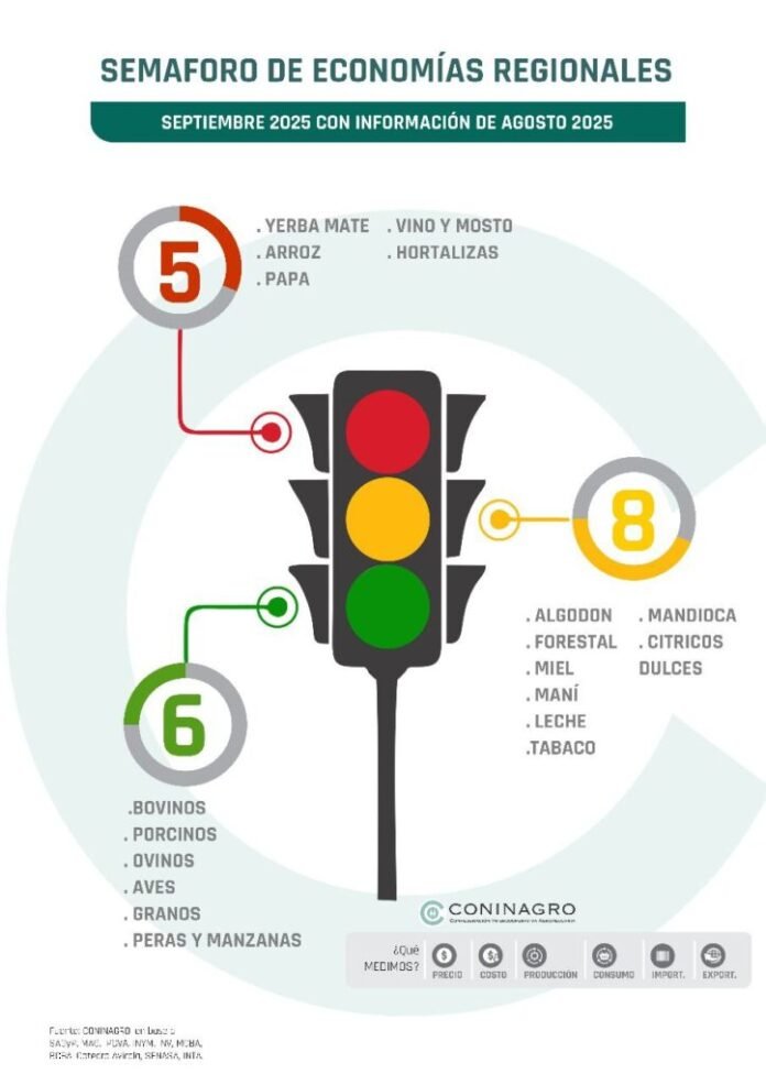 Semáforo: 6 actividades en verde, 8 en amarillo y 5 en rojo