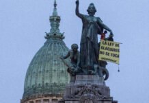 Acción Greenpeace frente al Congreso: “Diputados no traicionen a los argentinos”