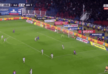 Sobre el final, Gimnasia dejó escapar el empate y perdió 1 a 0 ante San Lorenzo