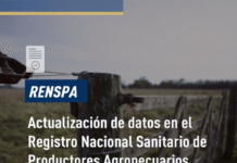Actualización obligatoria del Registro Nacional Sanitario de Productores Agropecuarios