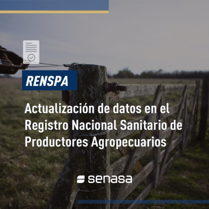 Actualización obligatoria del Registro Nacional Sanitario de Productores Agropecuarios