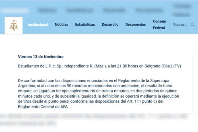 ¡Atención hinchas de Independiente Rivadavia! La Supercopa Argentina tiene fecha, horario y sede confirmados